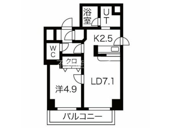 北２４条駅 徒歩7分 2階の物件間取画像